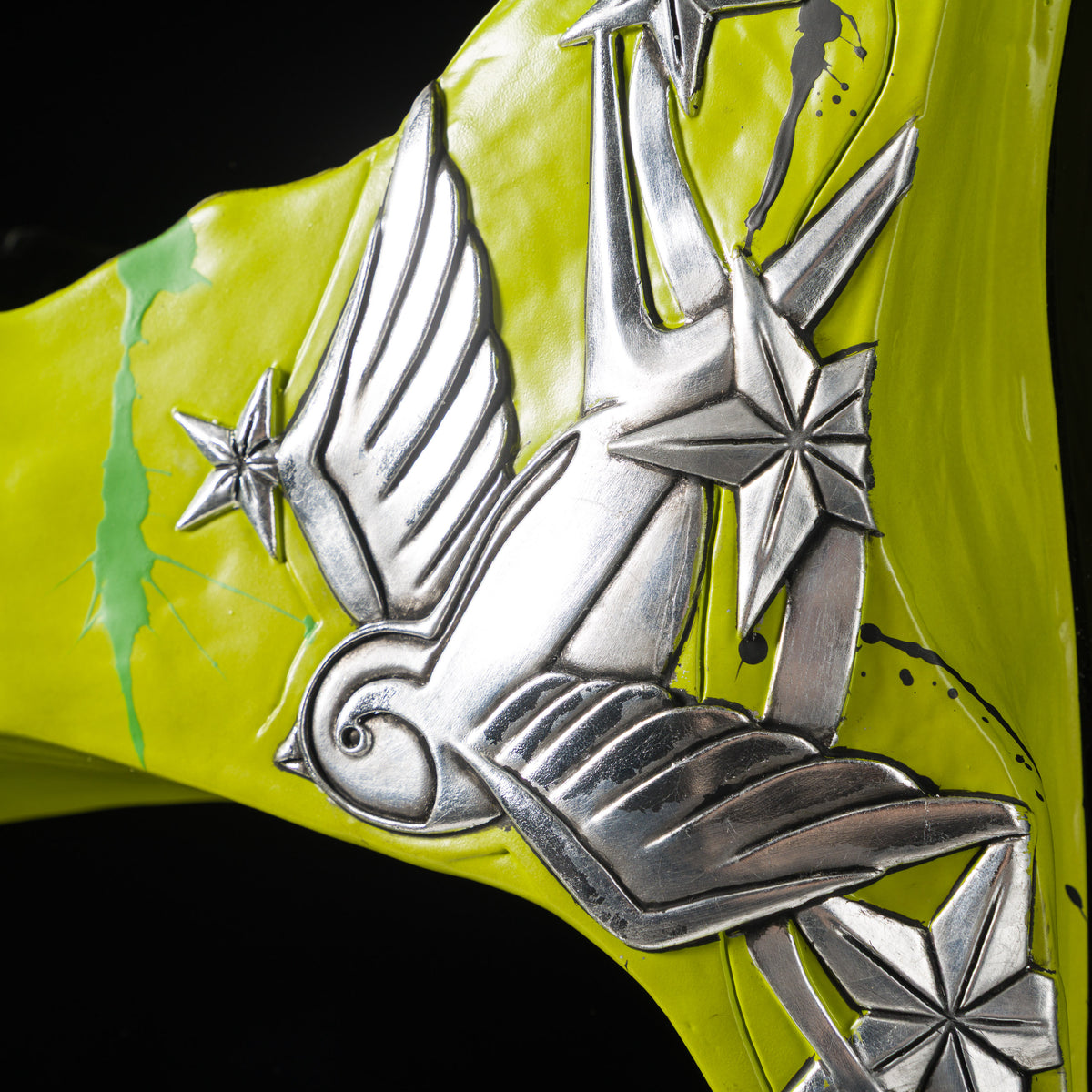 Faithless Skull Relic (Lime And Silver Leaf)