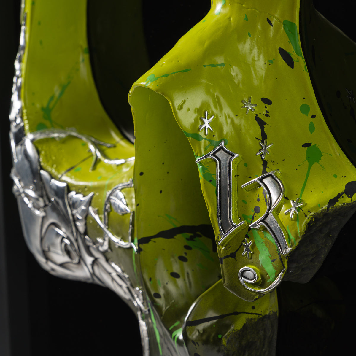 Faithless Skull Relic (Lime And Silver Leaf)