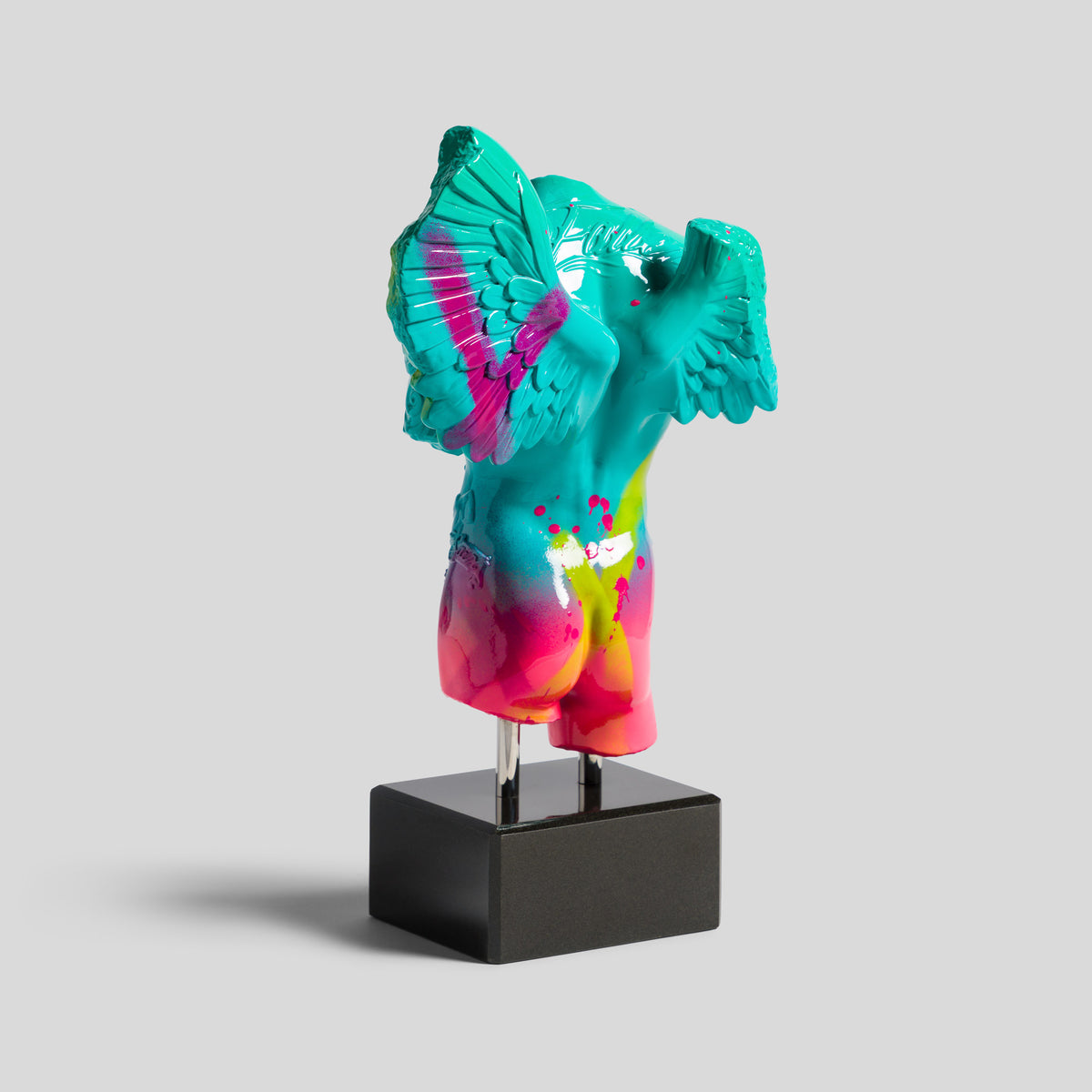 Fallen Angel (Mini Teal Pink & Green)