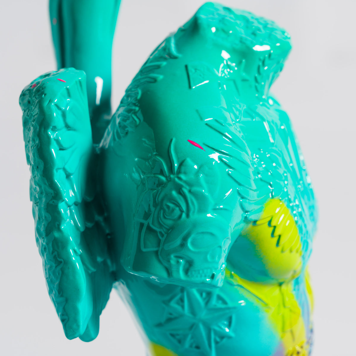 Fallen Angel (Mini Teal Pink & Green)