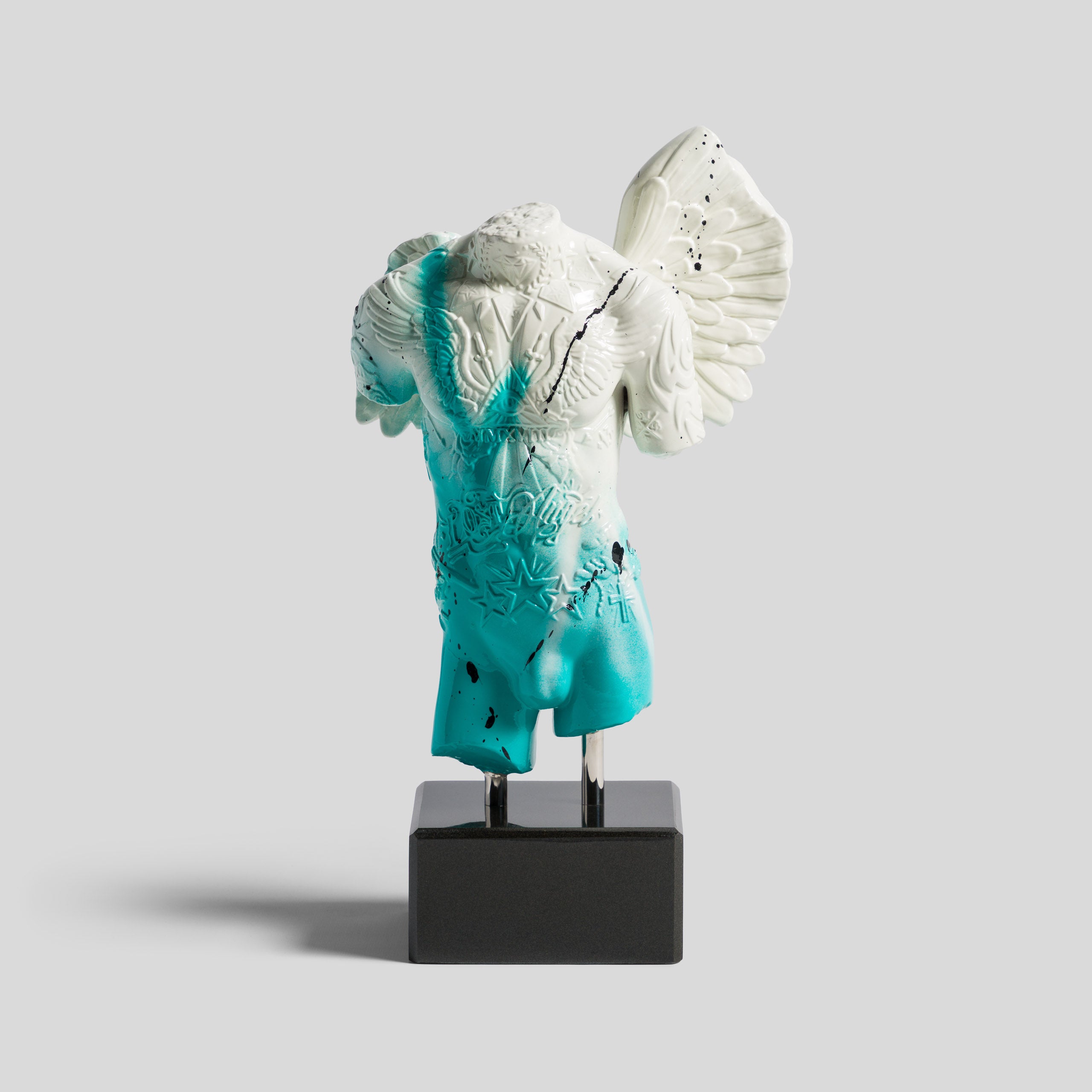Fallen Angel | Mini White & Aqua