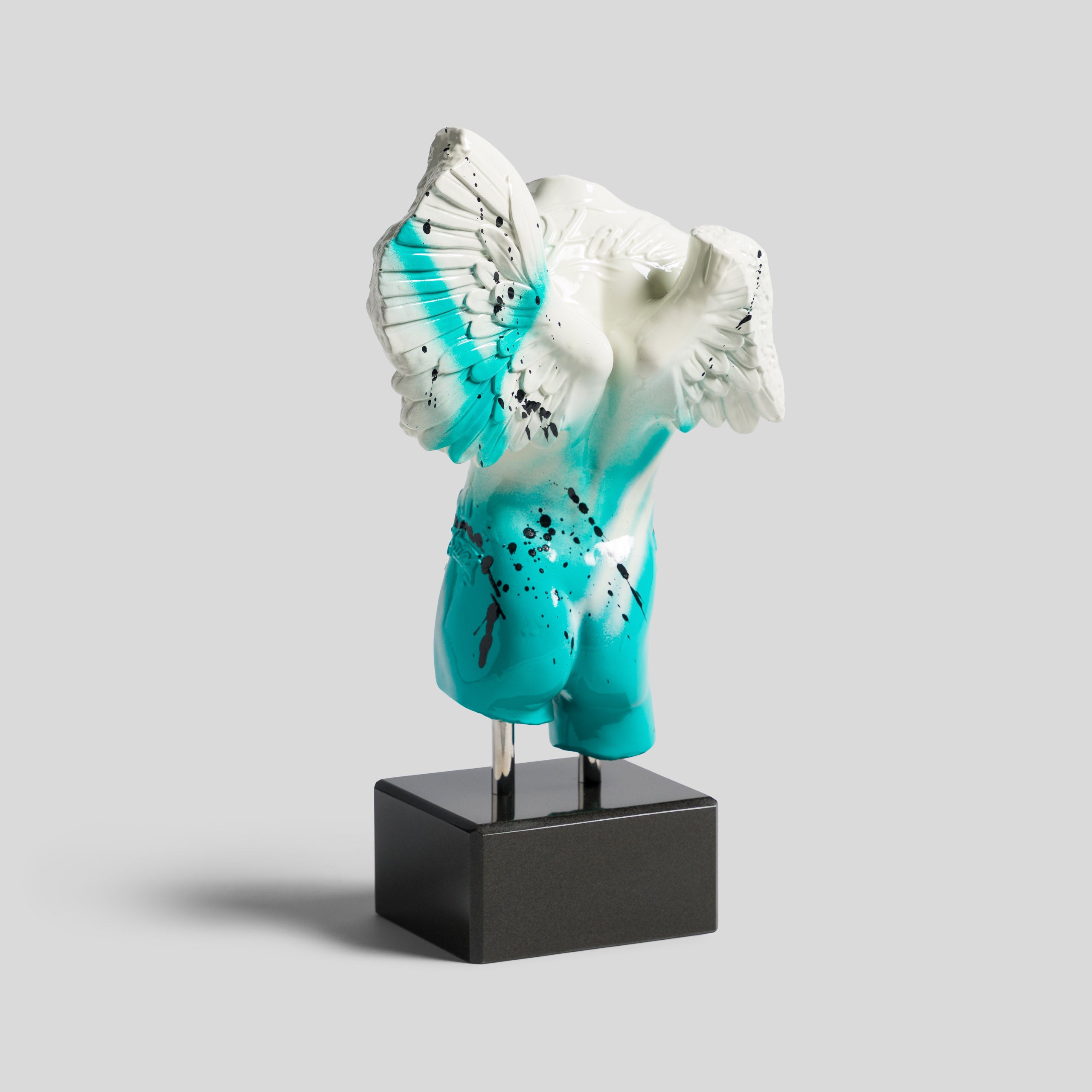 Fallen Angel | Mini White & Aqua