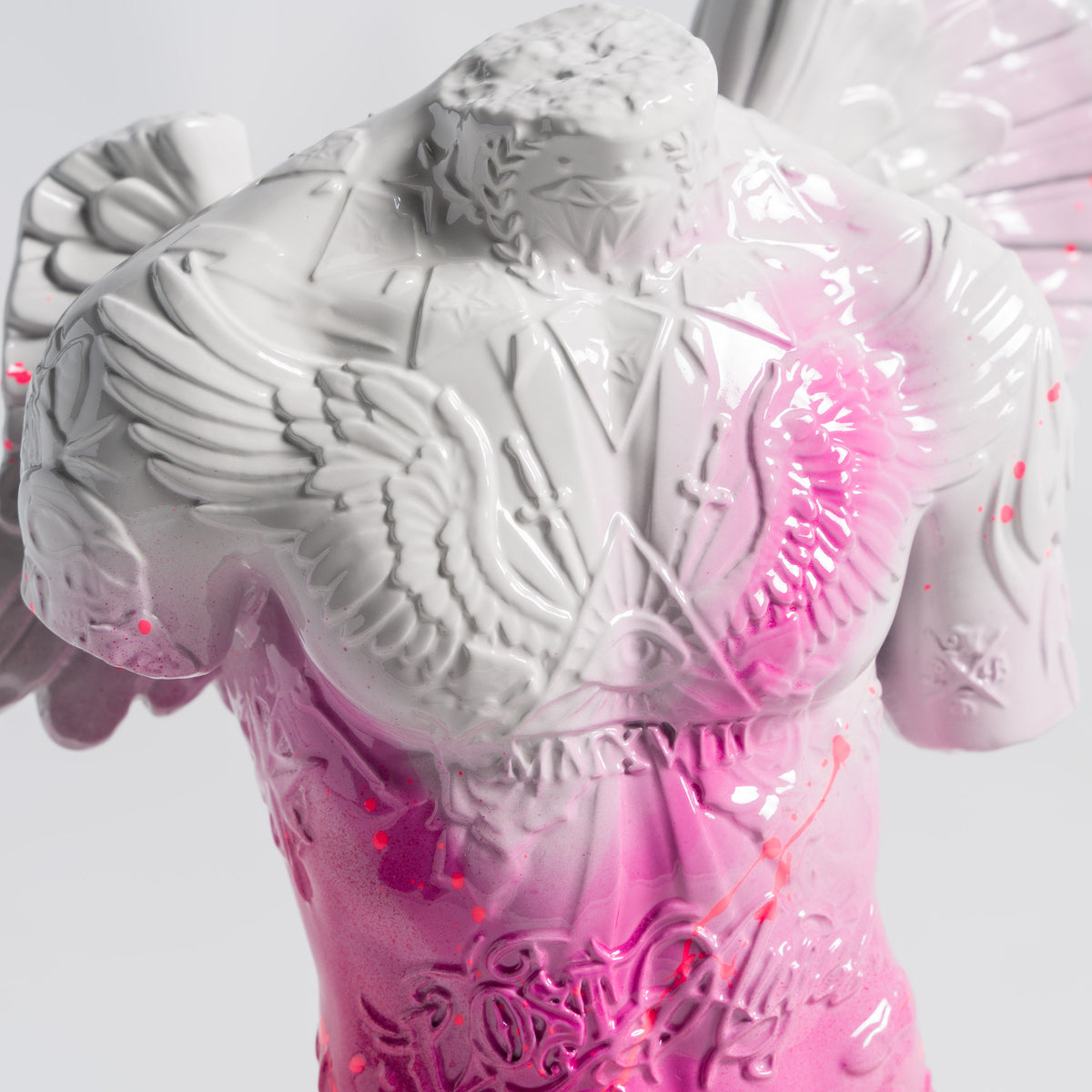 Fallen Angel | Mini White &  Pink