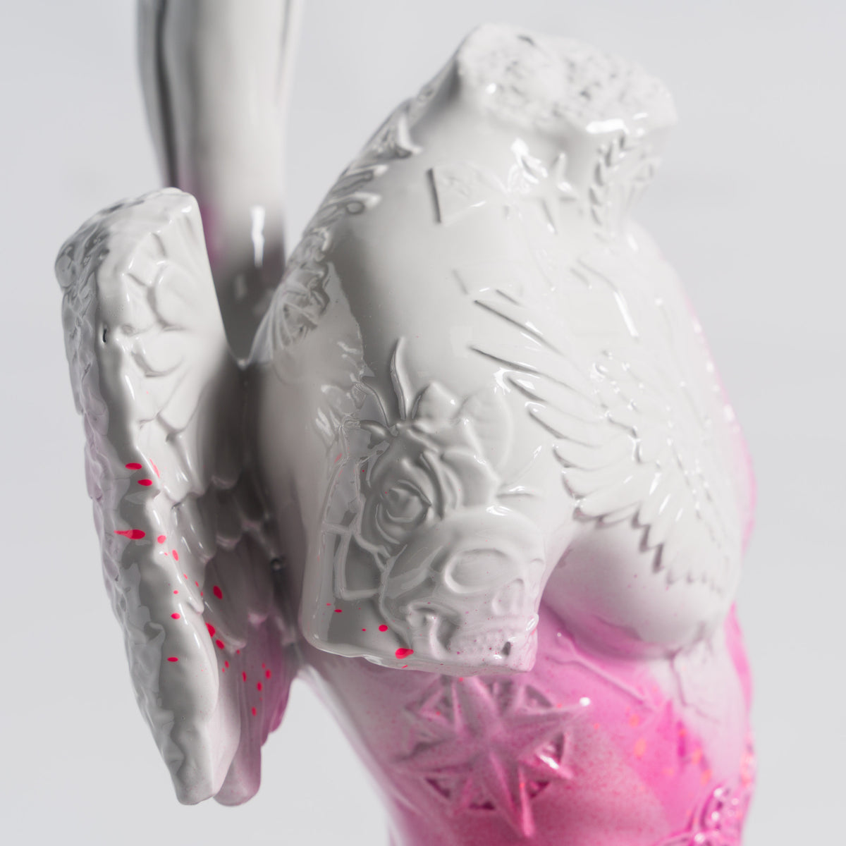 Fallen Angel | Mini White &  Pink