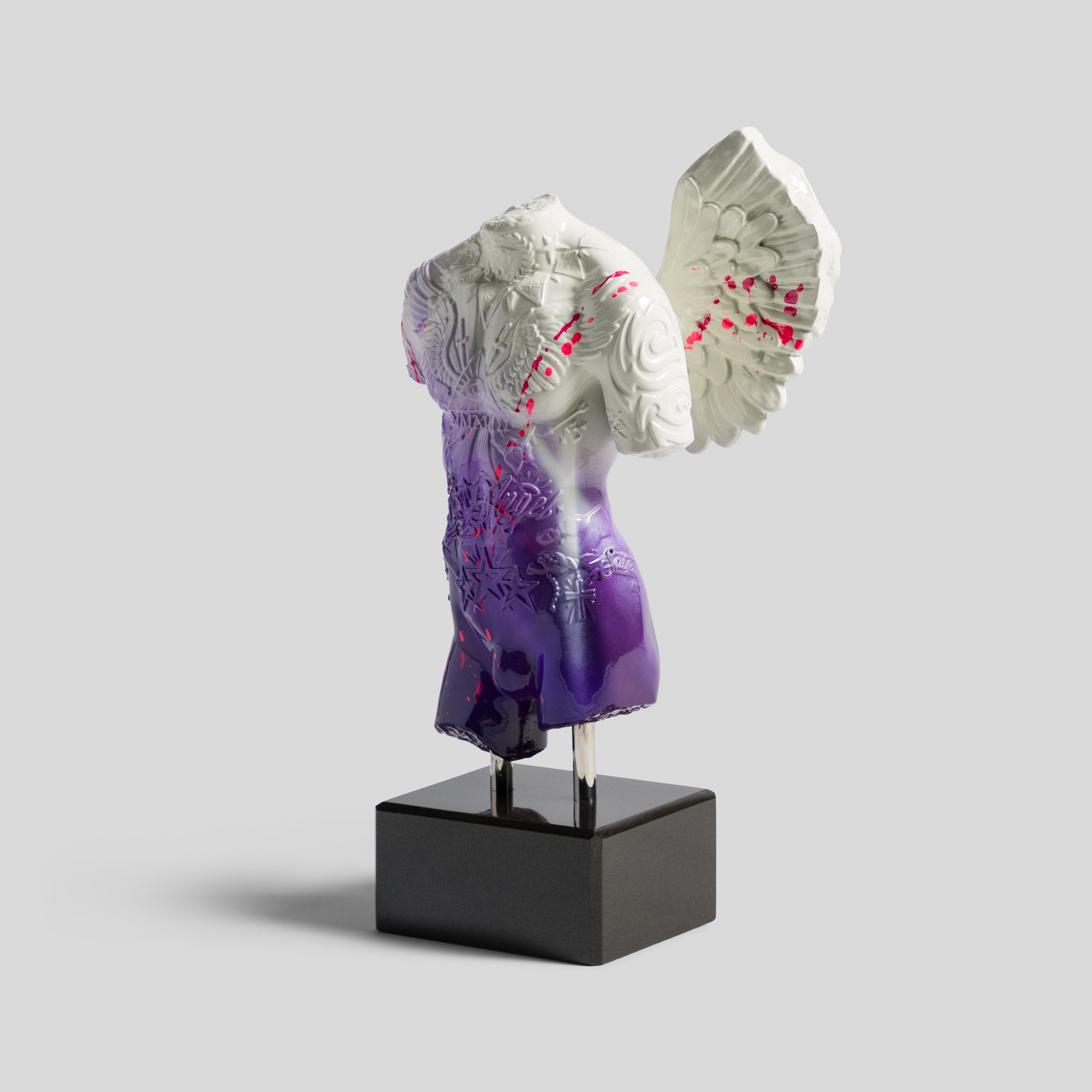 Fallen Angel | Mini White & Purple