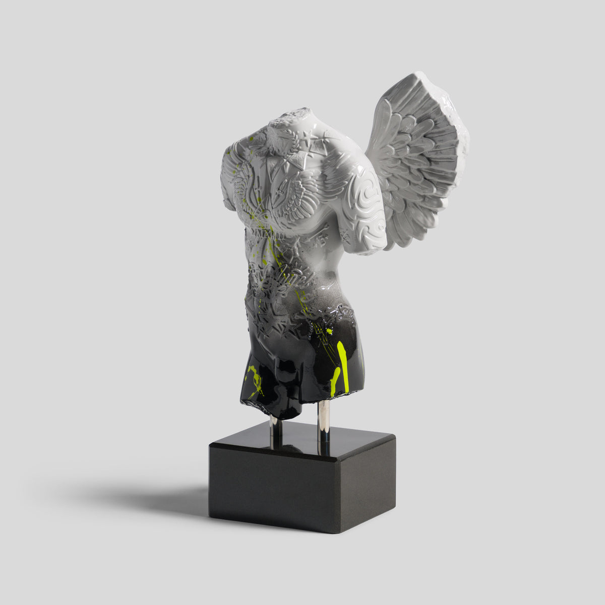 Fallen Angel (Mini White Black & Lime)