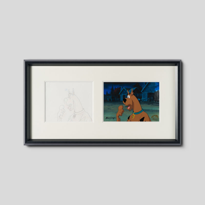 Scooby (4) Original Production Cel with Original Production Drawing