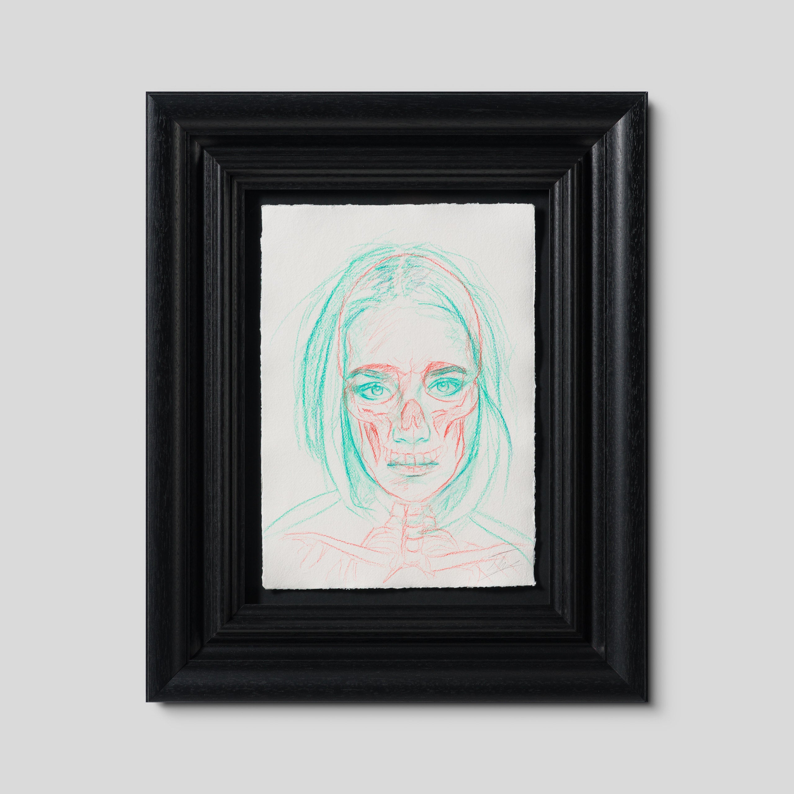 Study For Skin Deep (Blue On Red)