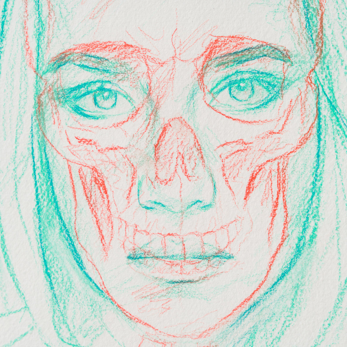 Study For Skin Deep (Blue On Red)