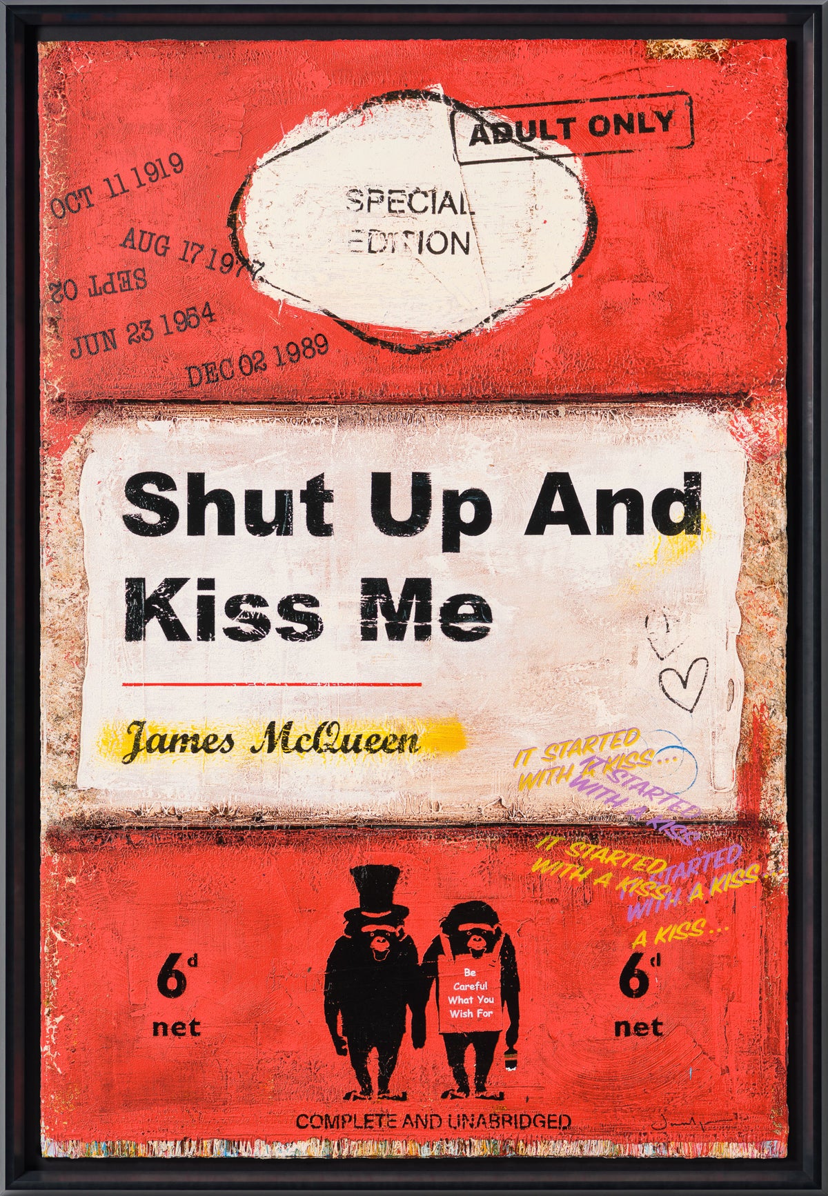 Shut Up and Kiss Me | Red | Unique 3
