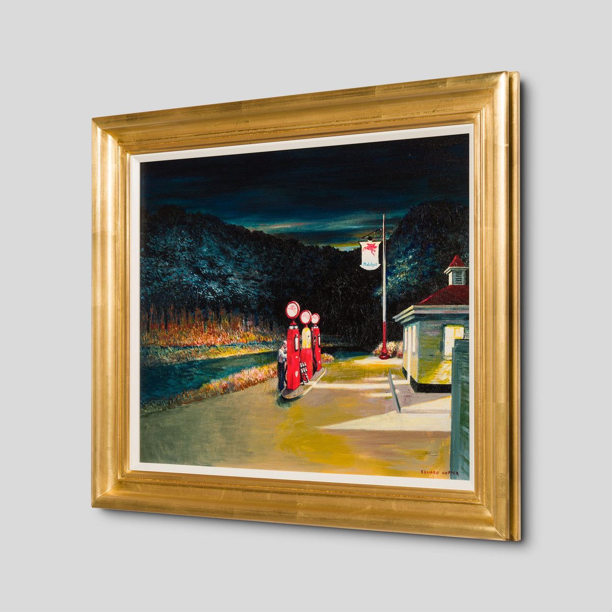 Gas, 1940' In The Style of Edward Hopper