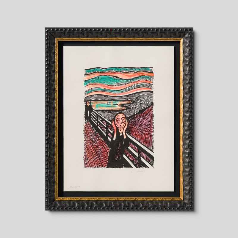 The Scream in the Style of Edvard Munch (1895) Unique I