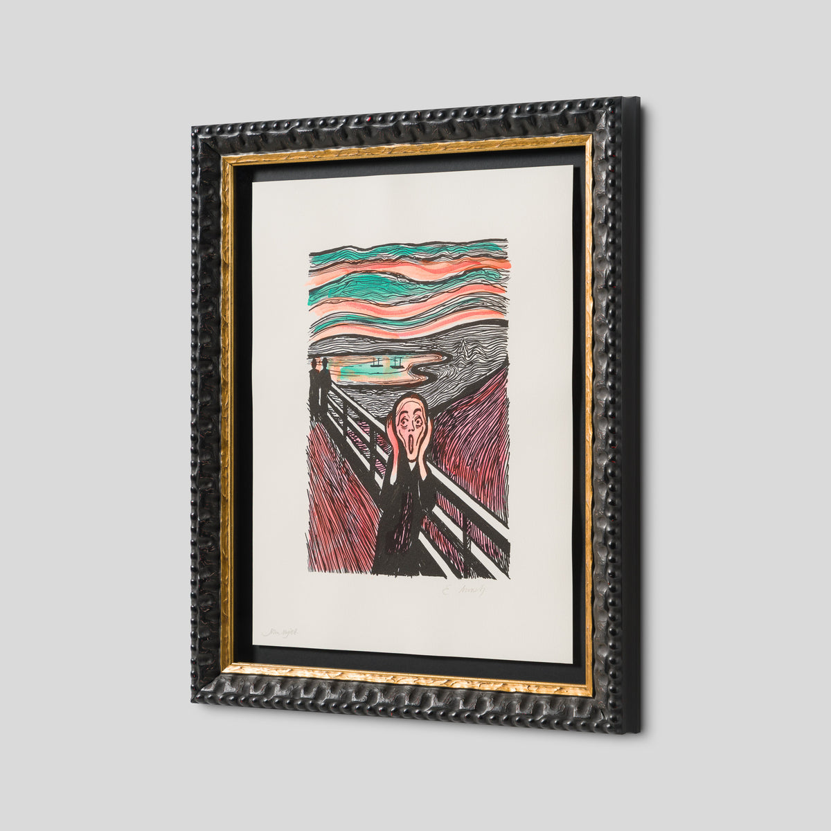 The Scream in the Style of Edvard Munch (1895) Unique I