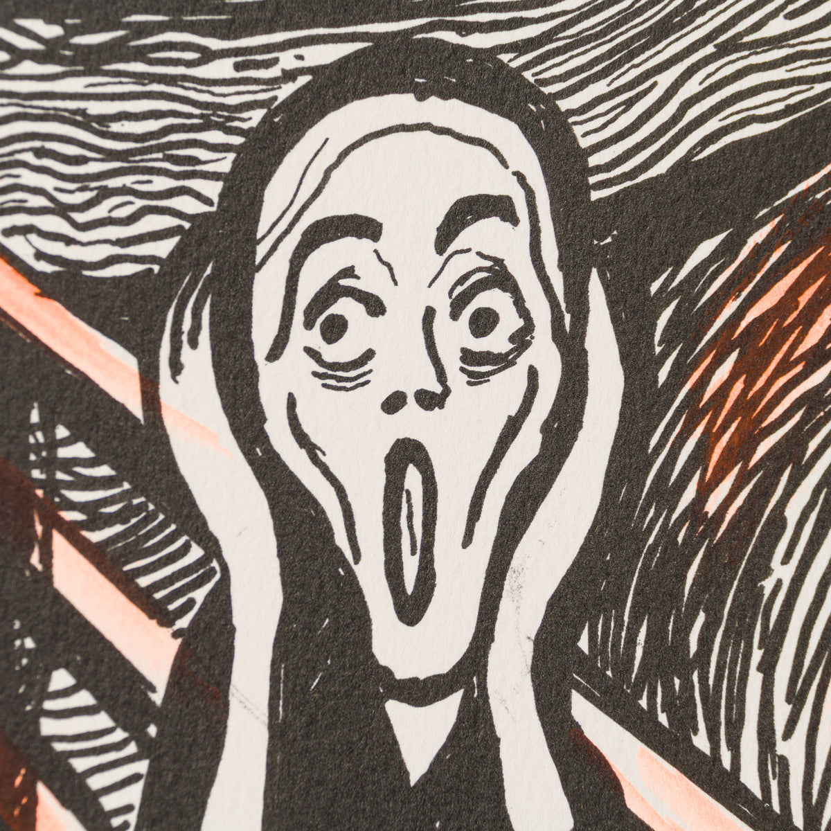 The Scream in the Style of Edvard Munch (1895) Unique II