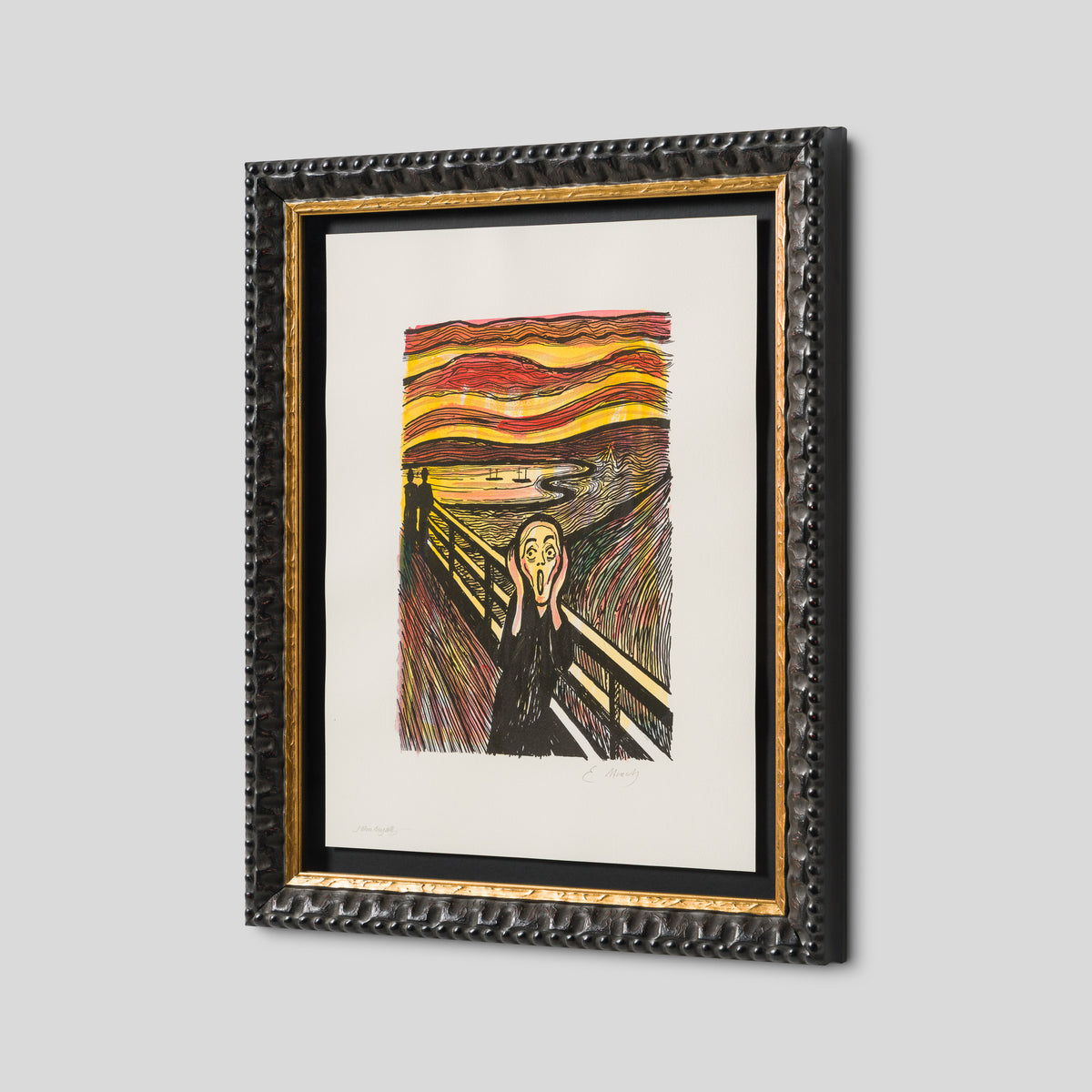 The Scream in the Style of Edvard Munch (1895) Unique III