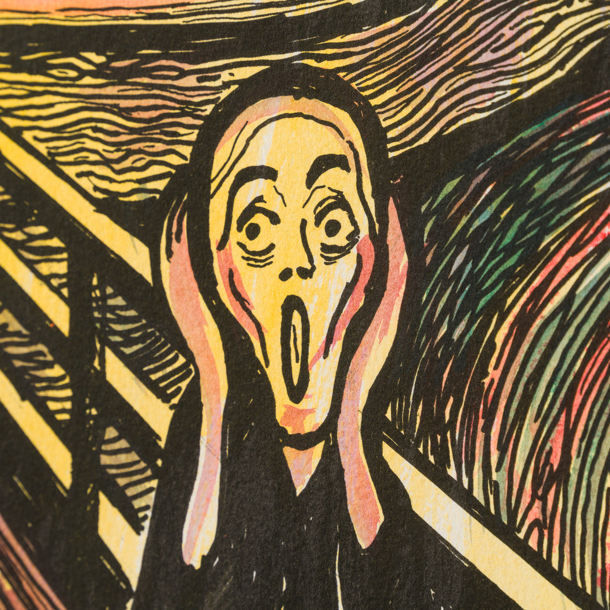 The Scream in the Style of Edvard Munch (1895) Unique III