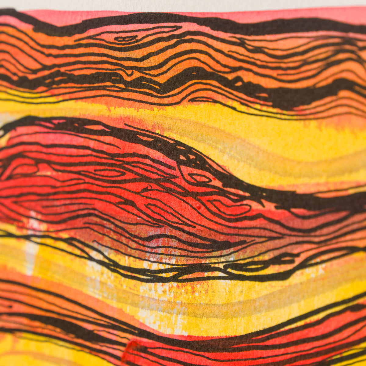 The Scream in the Style of Edvard Munch (1895) Unique III