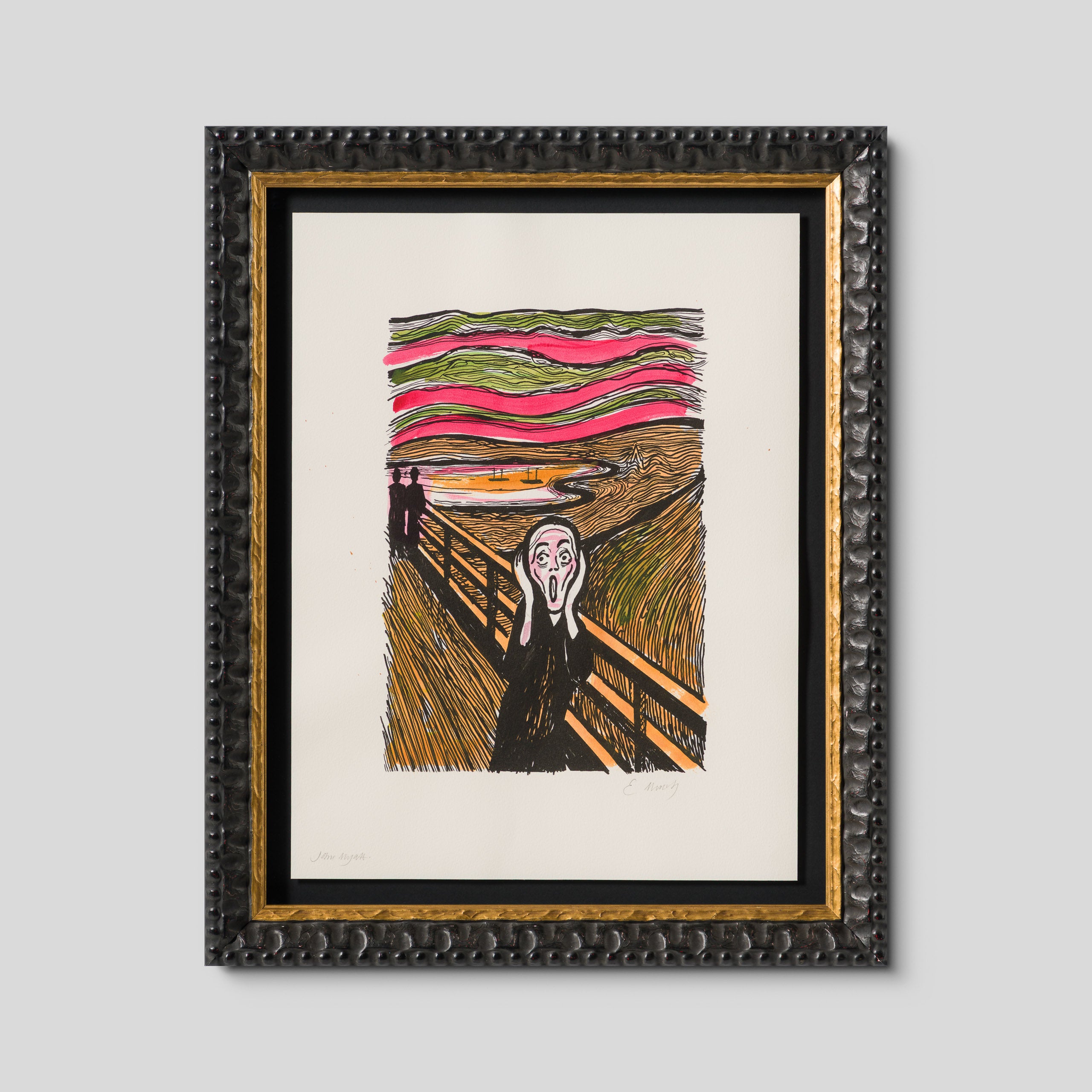 The Scream in the Style of Edvard Munch (1895) Unique VI
