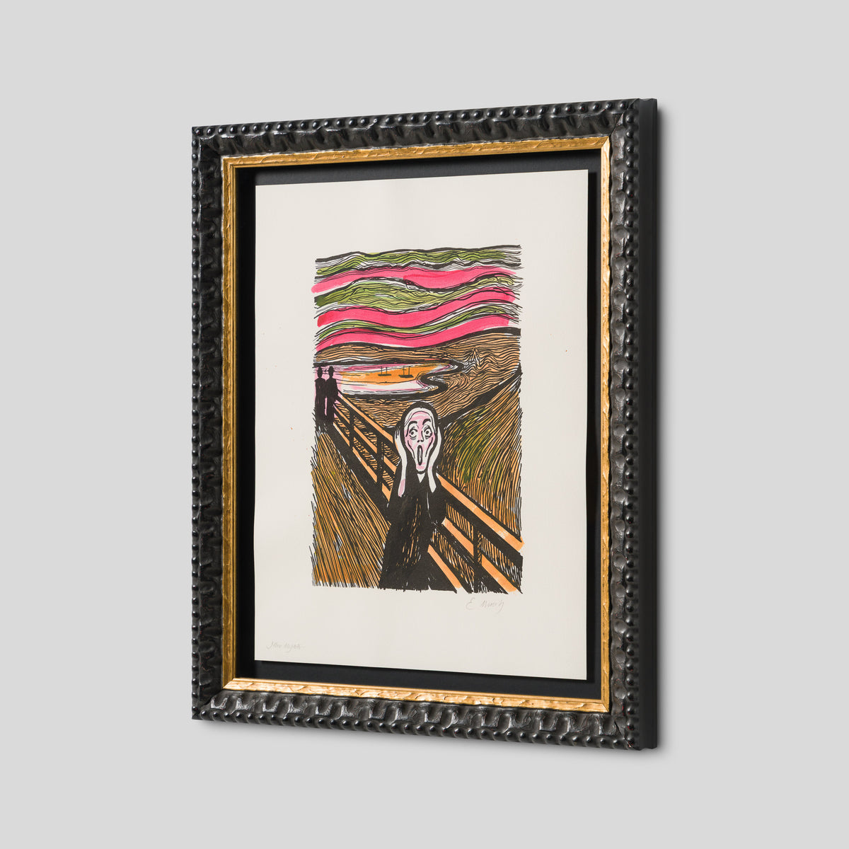 The Scream in the Style of Edvard Munch (1895) Unique VI