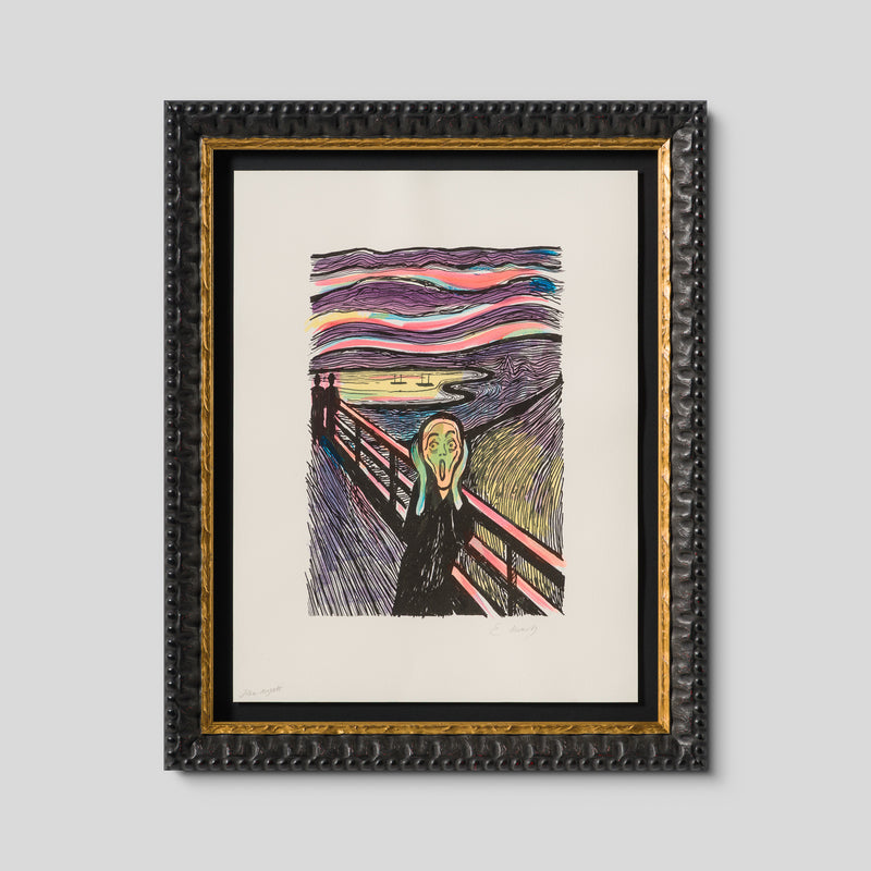 The Scream in the Style of Edvard Munch (1895) Unique VII