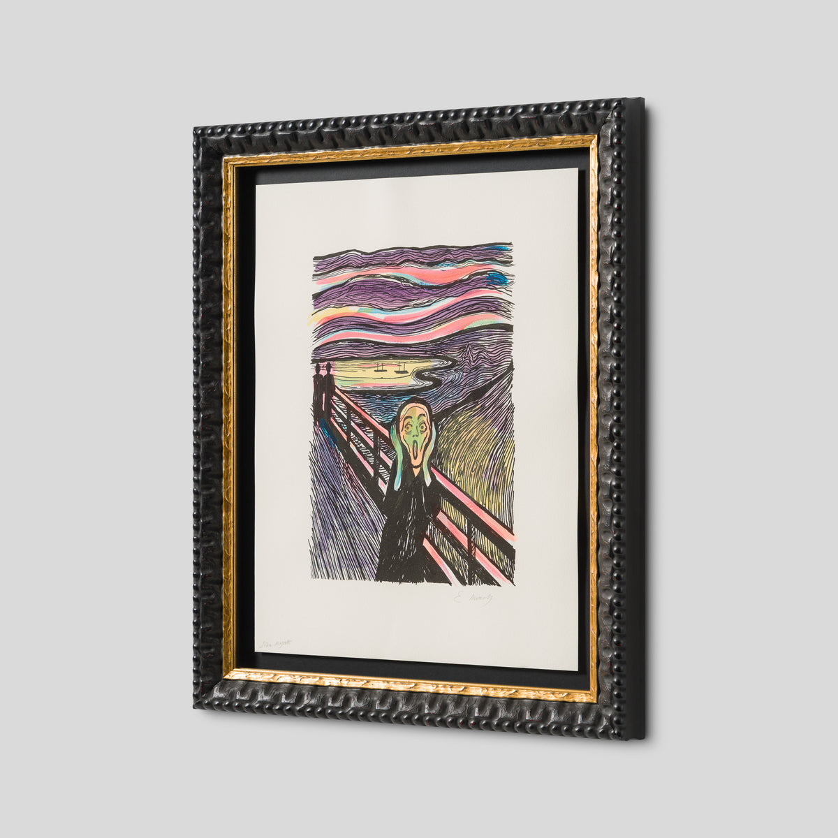 The Scream in the Style of Edvard Munch (1895) Unique VII