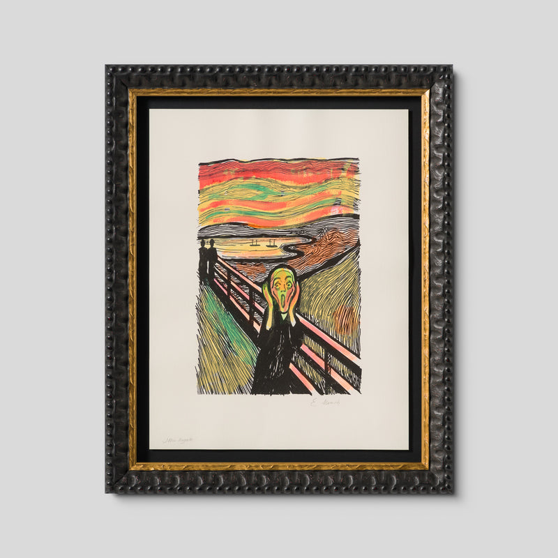 The Scream in the Style of Edvard Munch (1895) Unique IX