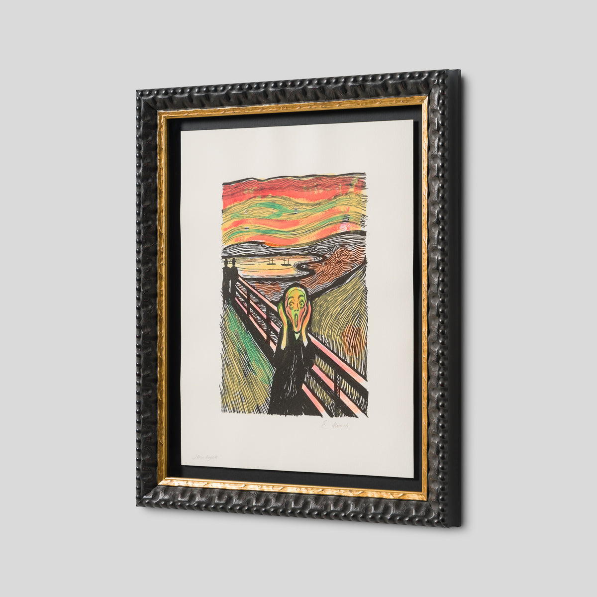 The Scream in the Style of Edvard Munch (1895) Unique IX