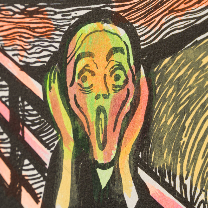 The Scream in the Style of Edvard Munch (1895) Unique IX