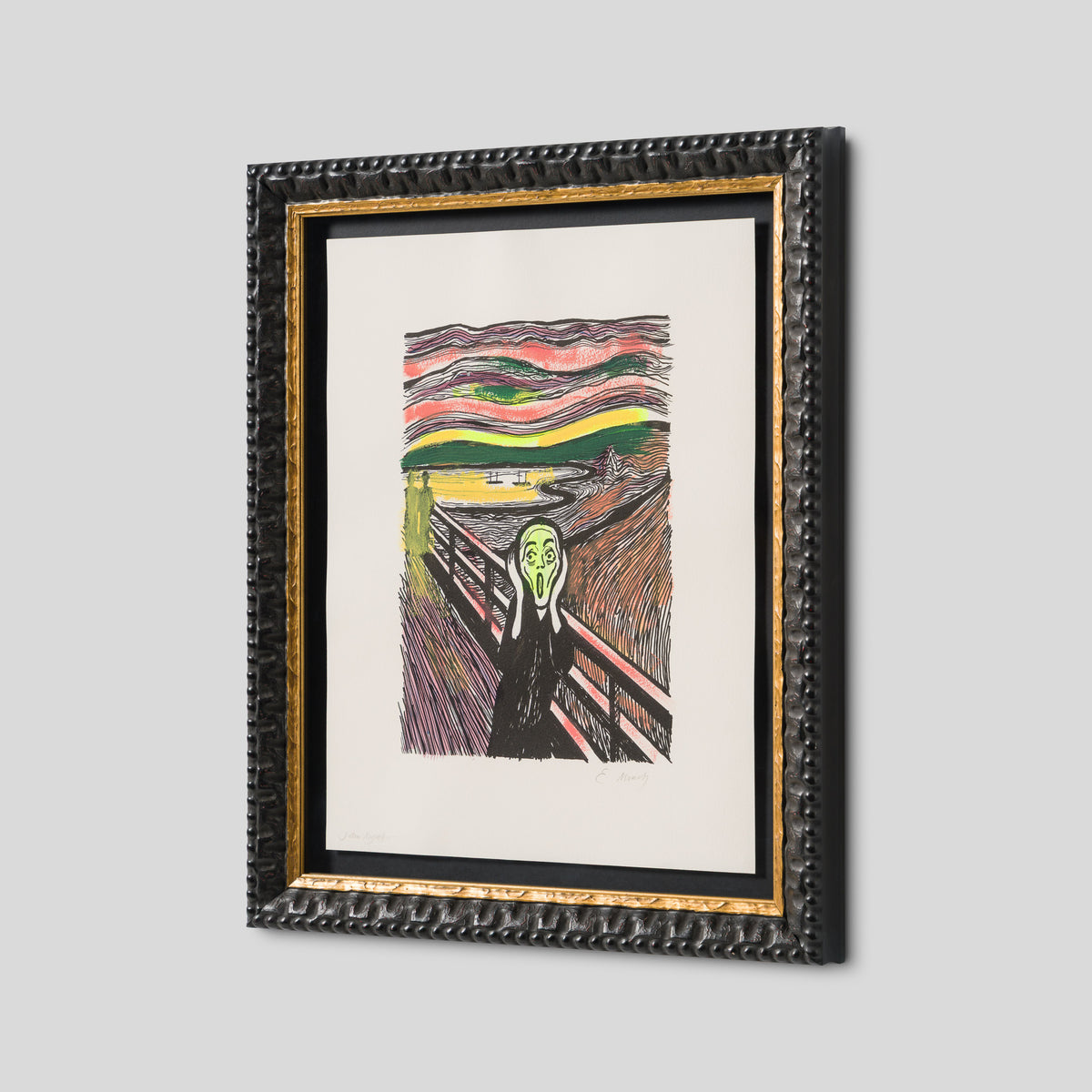 The Scream in the Style of Edvard Munch (1895) Unique XI