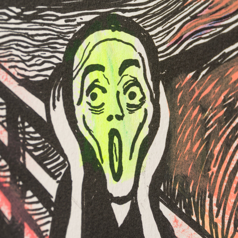 The Scream in the Style of Edvard Munch (1895) Unique XI