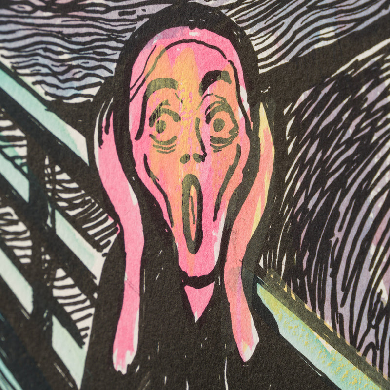 The Scream in the Style of Edvard Munch (1895) Unique XII