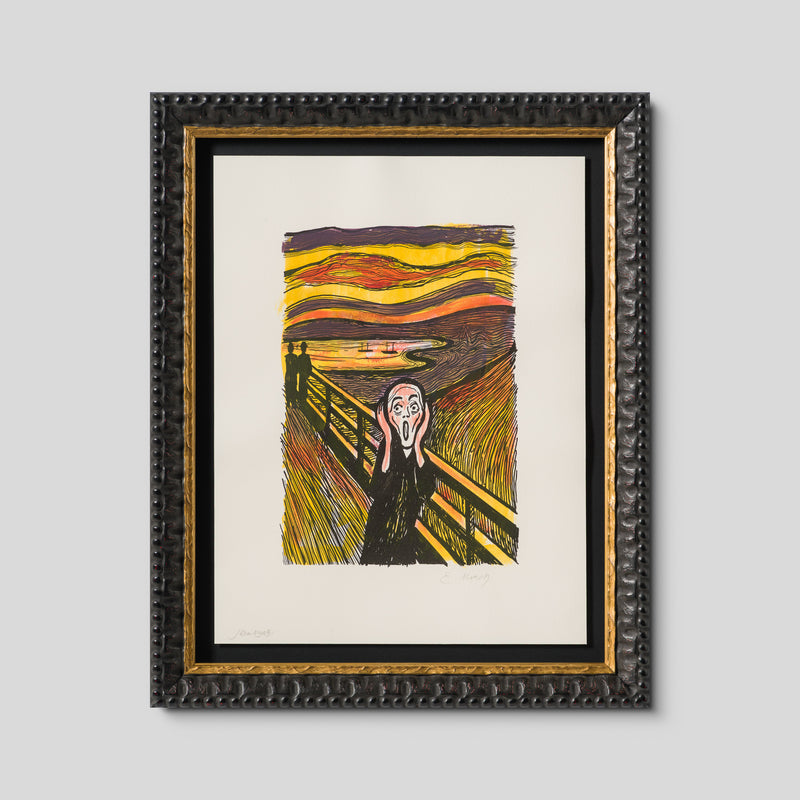 The Scream in the Style of Edvard Munch (1895) Unique XVI