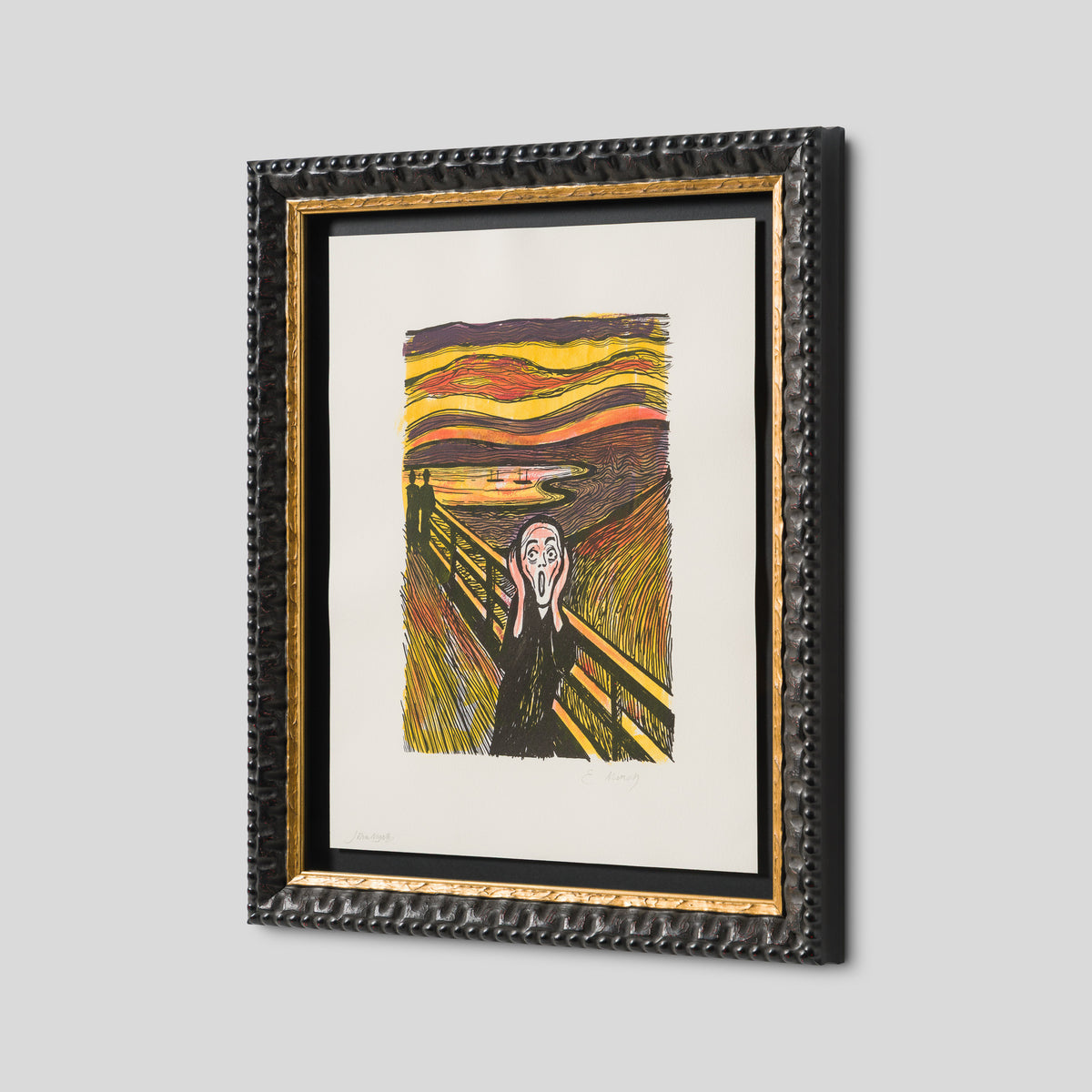The Scream in the Style of Edvard Munch (1895) Unique XVI