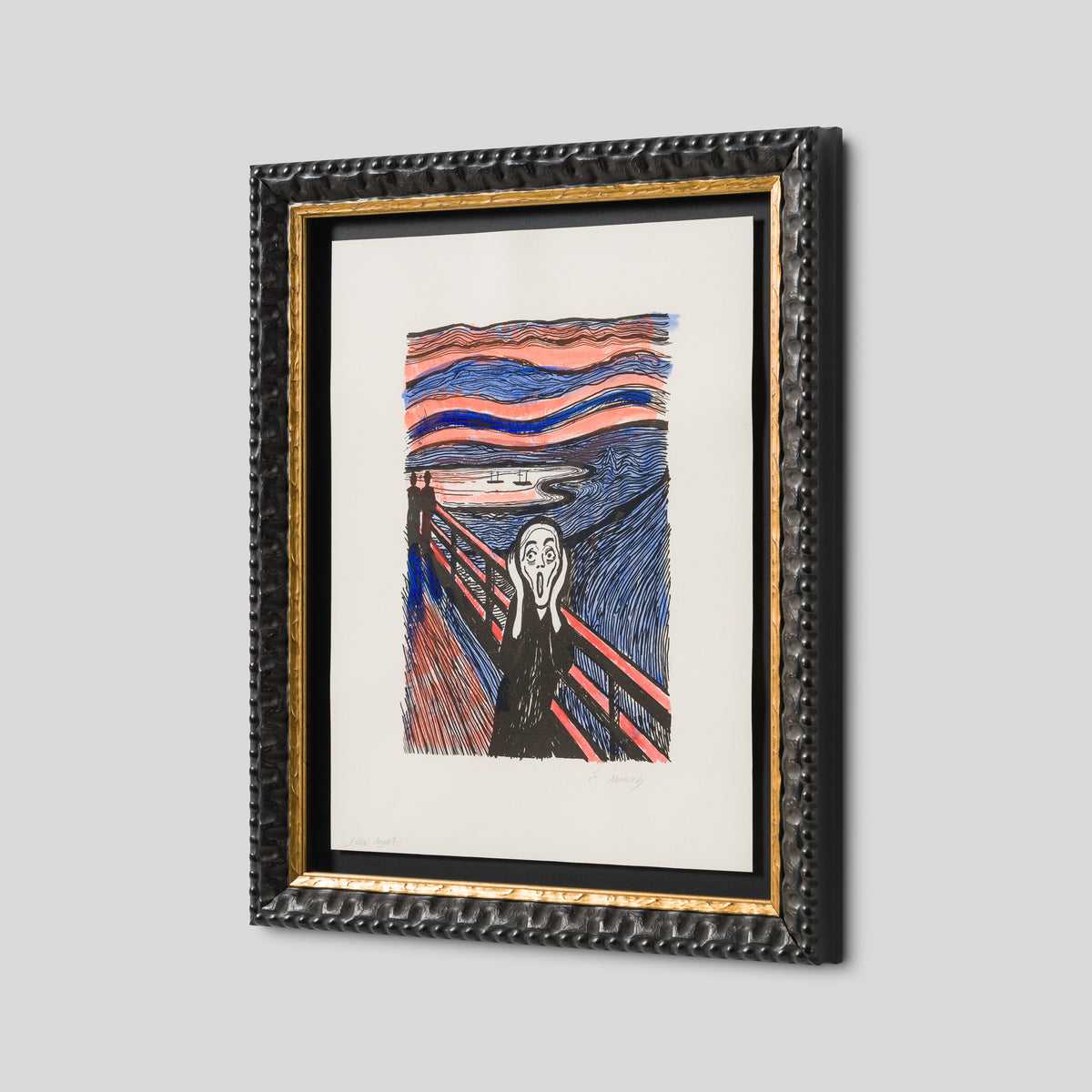 The Scream in the Style of Edvard Munch (1895) Unique XVII