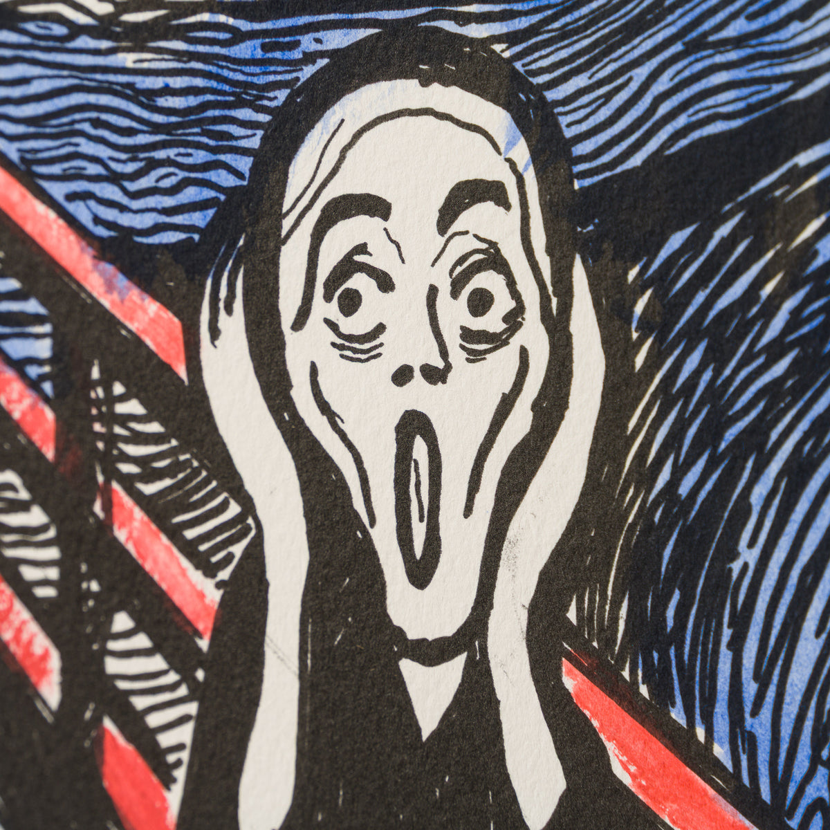 The Scream in the Style of Edvard Munch (1895) Unique XVII