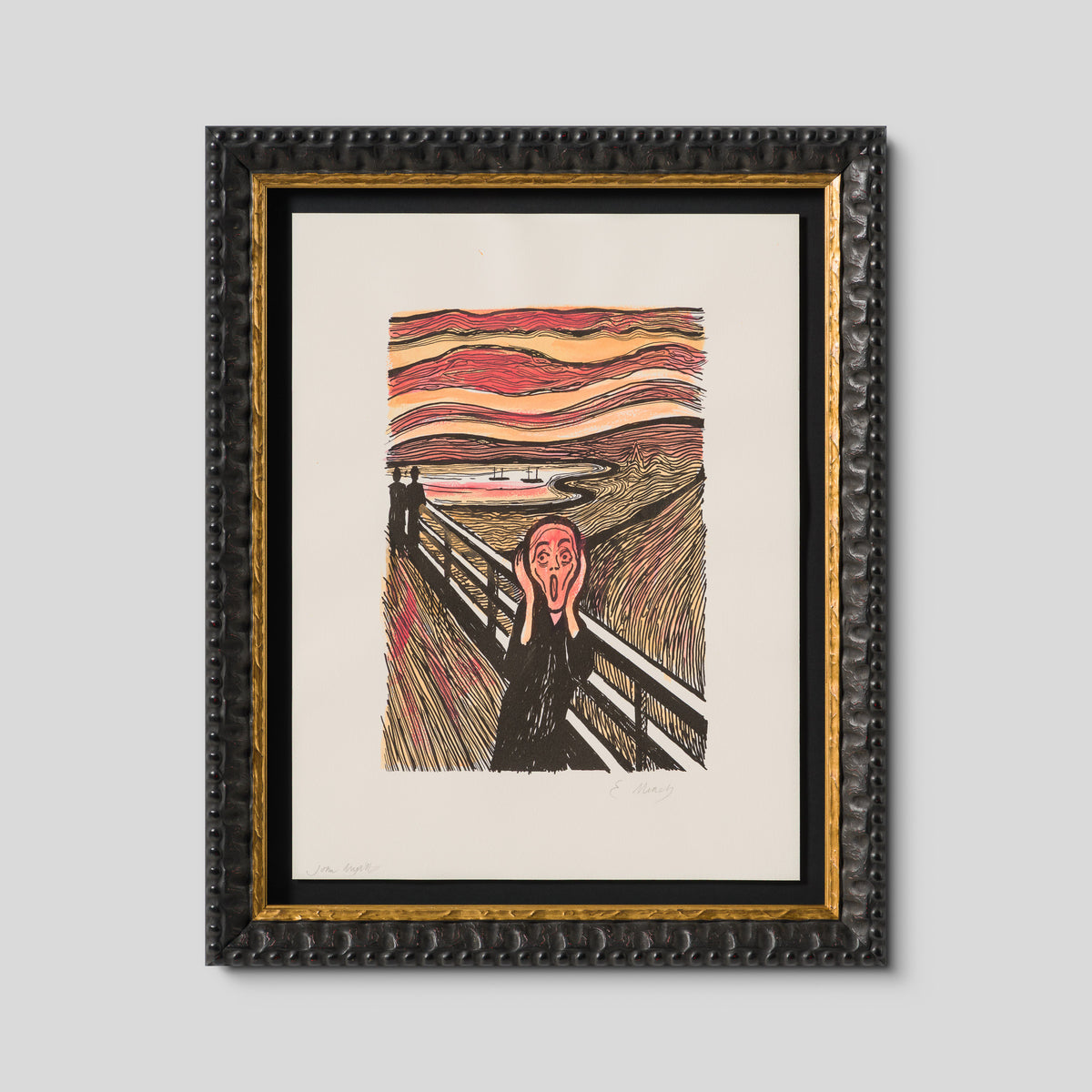 The Scream in the Style of Edvard Munch (1895) Unique XVIII