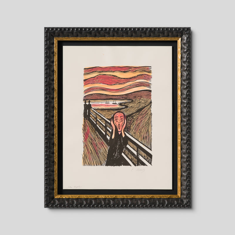 The Scream in the Style of Edvard Munch (1895) Unique XVIII