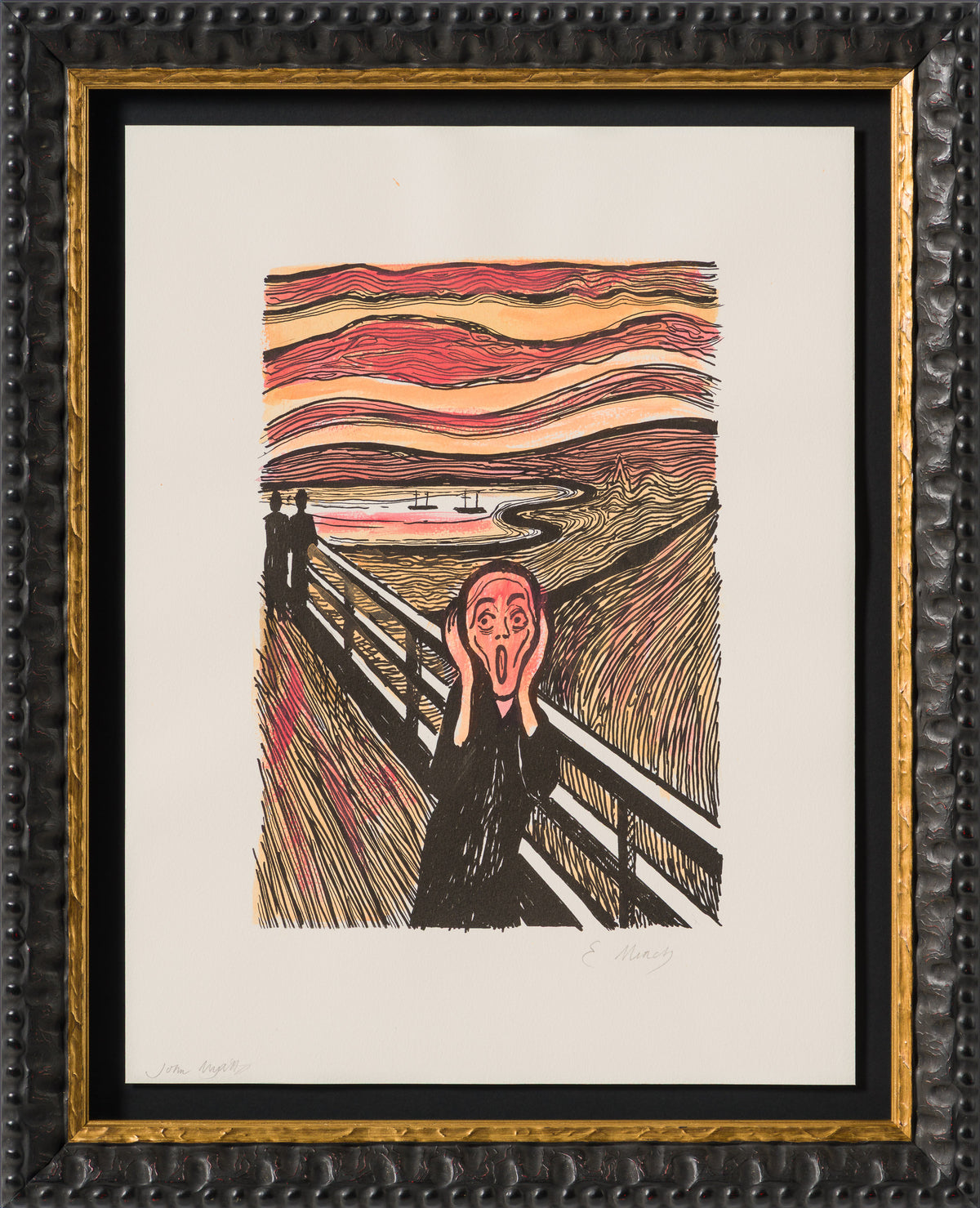 The Scream in the Style of Edvard Munch (1895) Unique XVIII