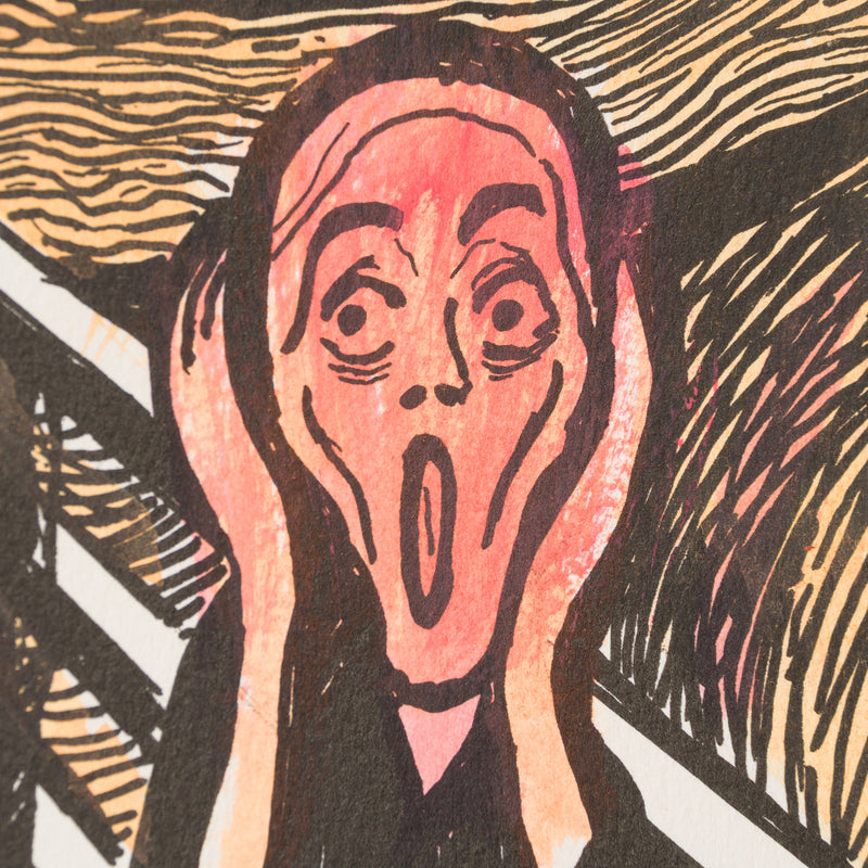 The Scream in the Style of Edvard Munch (1895) Unique XVIII