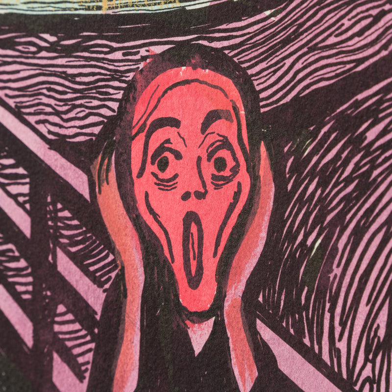 The Scream in the Style of Edvard Munch (1895) Unique XIX