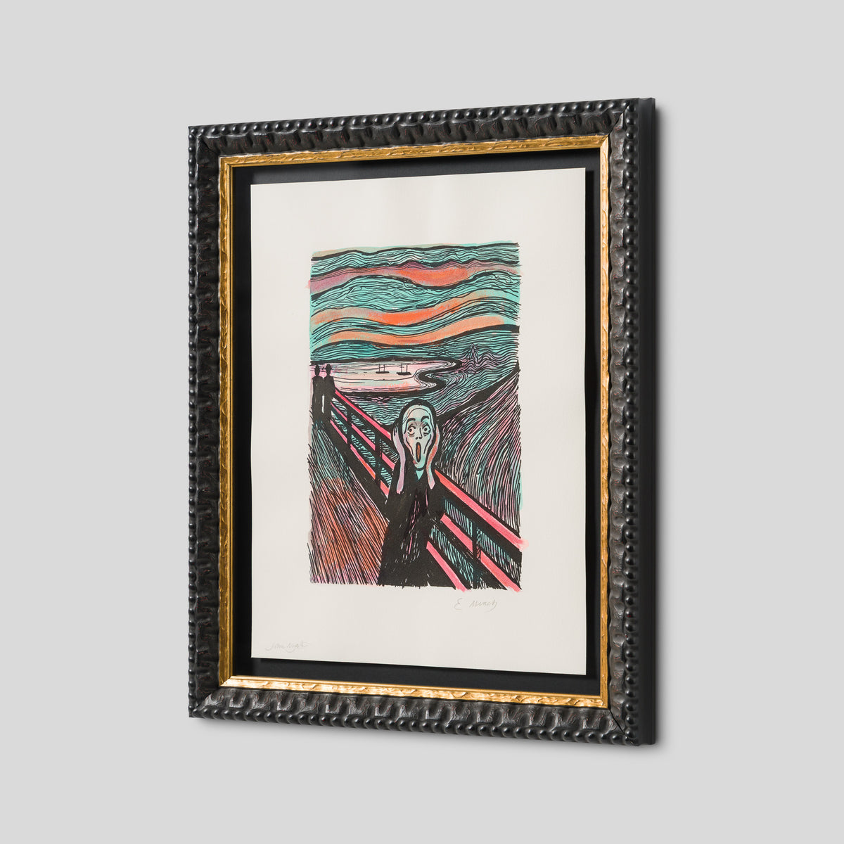 The Scream in the Style of Edvard Munch (1895) Unique XX