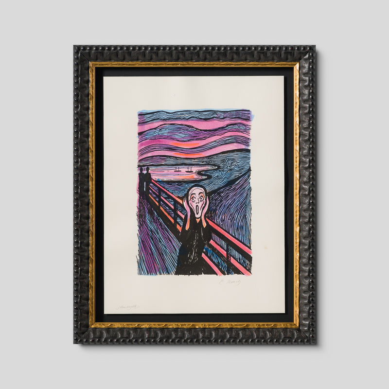 The Scream in the Style of Edvard Munch (1895) Unique XXI