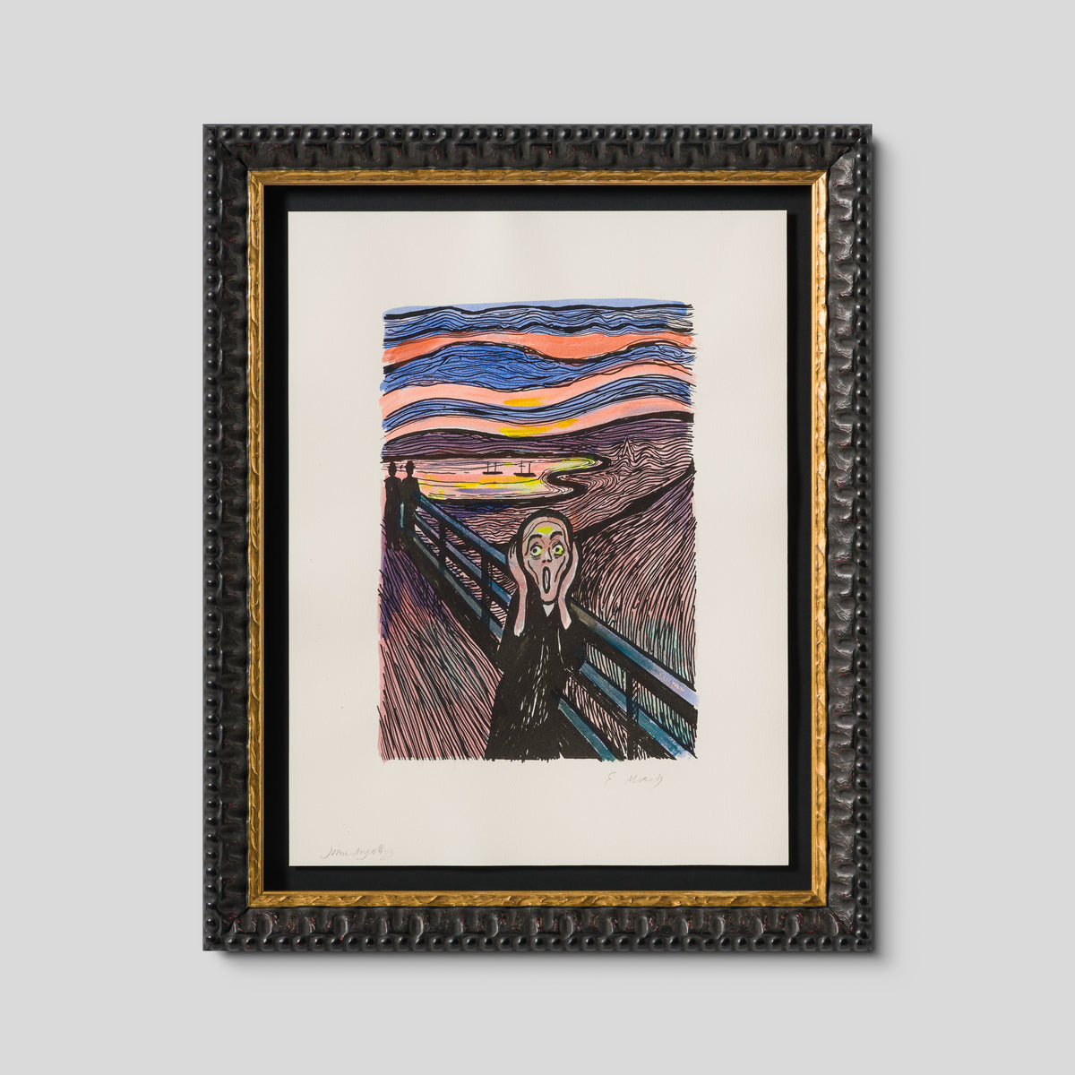 The Scream in the Style of Edvard Munch (1895) Unique XXII