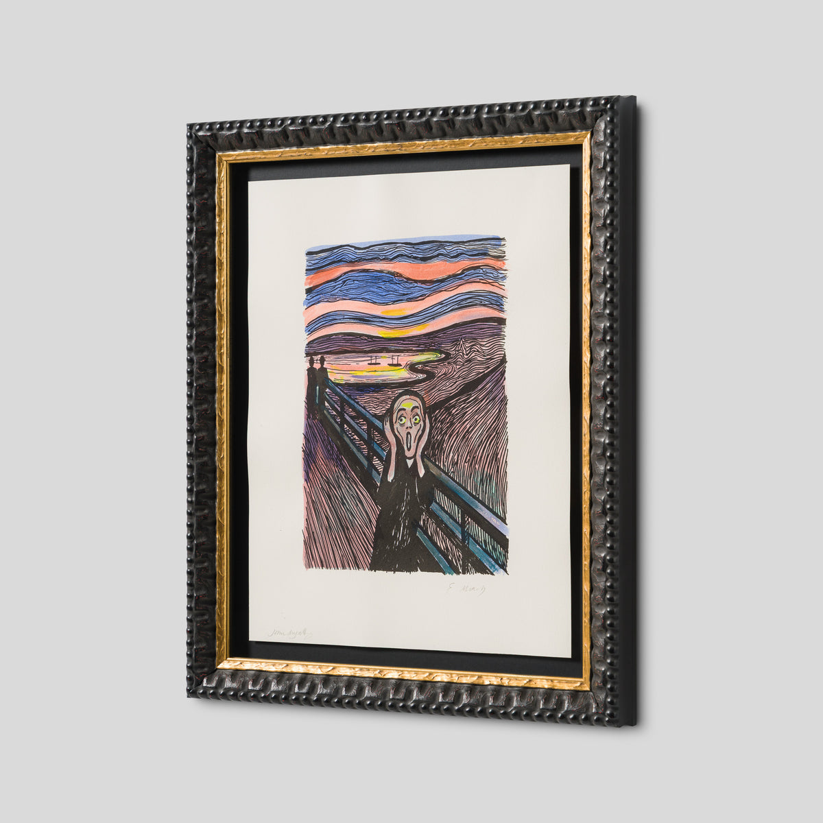 The Scream in the Style of Edvard Munch (1895) Unique XXII