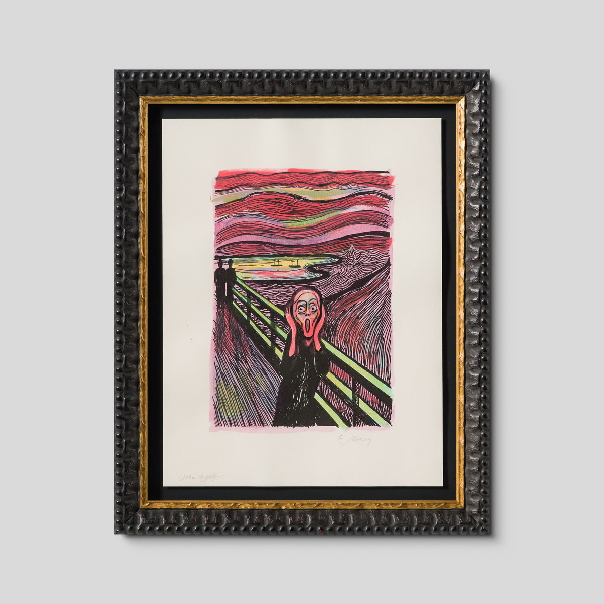 The Scream in the Style of Edvard Munch (1895) Unique XXIV