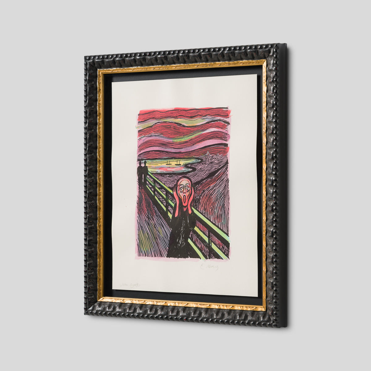 The Scream in the Style of Edvard Munch (1895) Unique XXIV