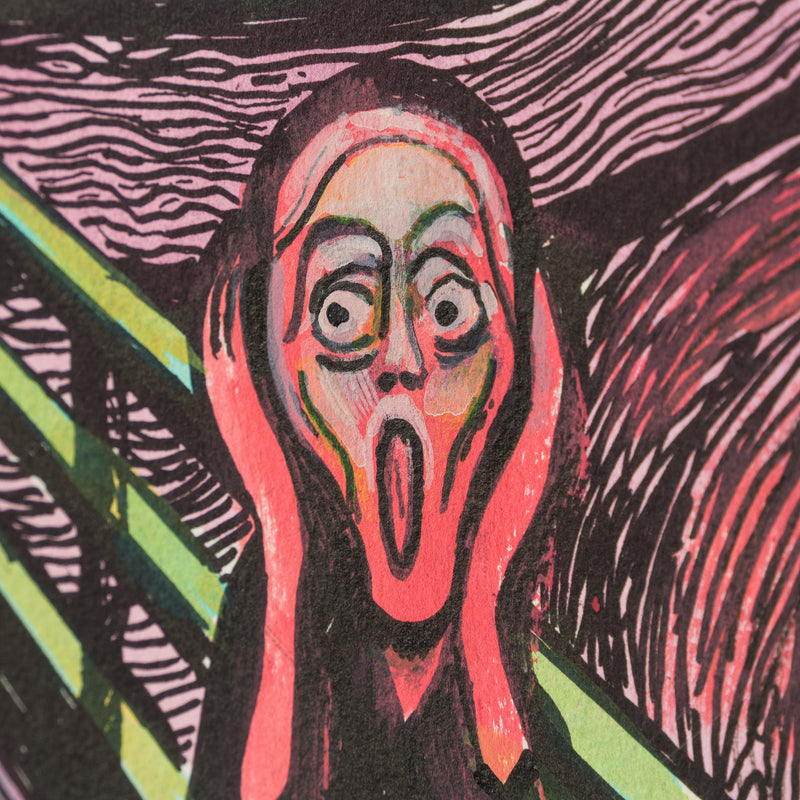 The Scream in the Style of Edvard Munch (1895) Unique XXIV