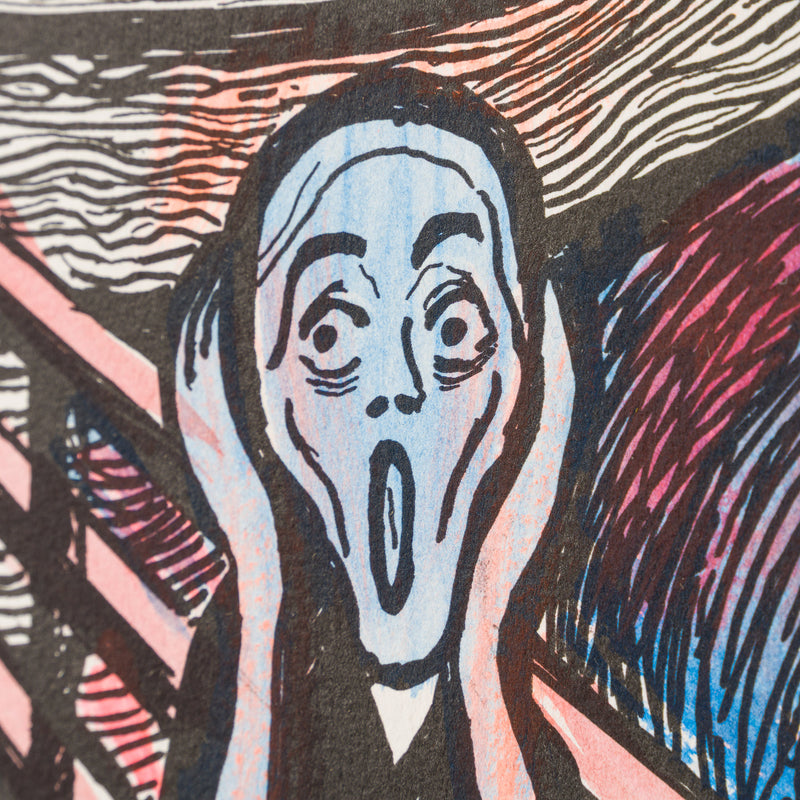 The Scream in the Style of Edvard Munch (1895) Unique XXV