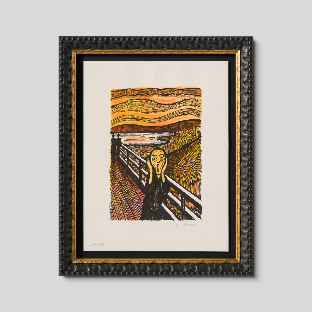 The Scream in the Style of Edvard Munch (1895) Unique XXVII