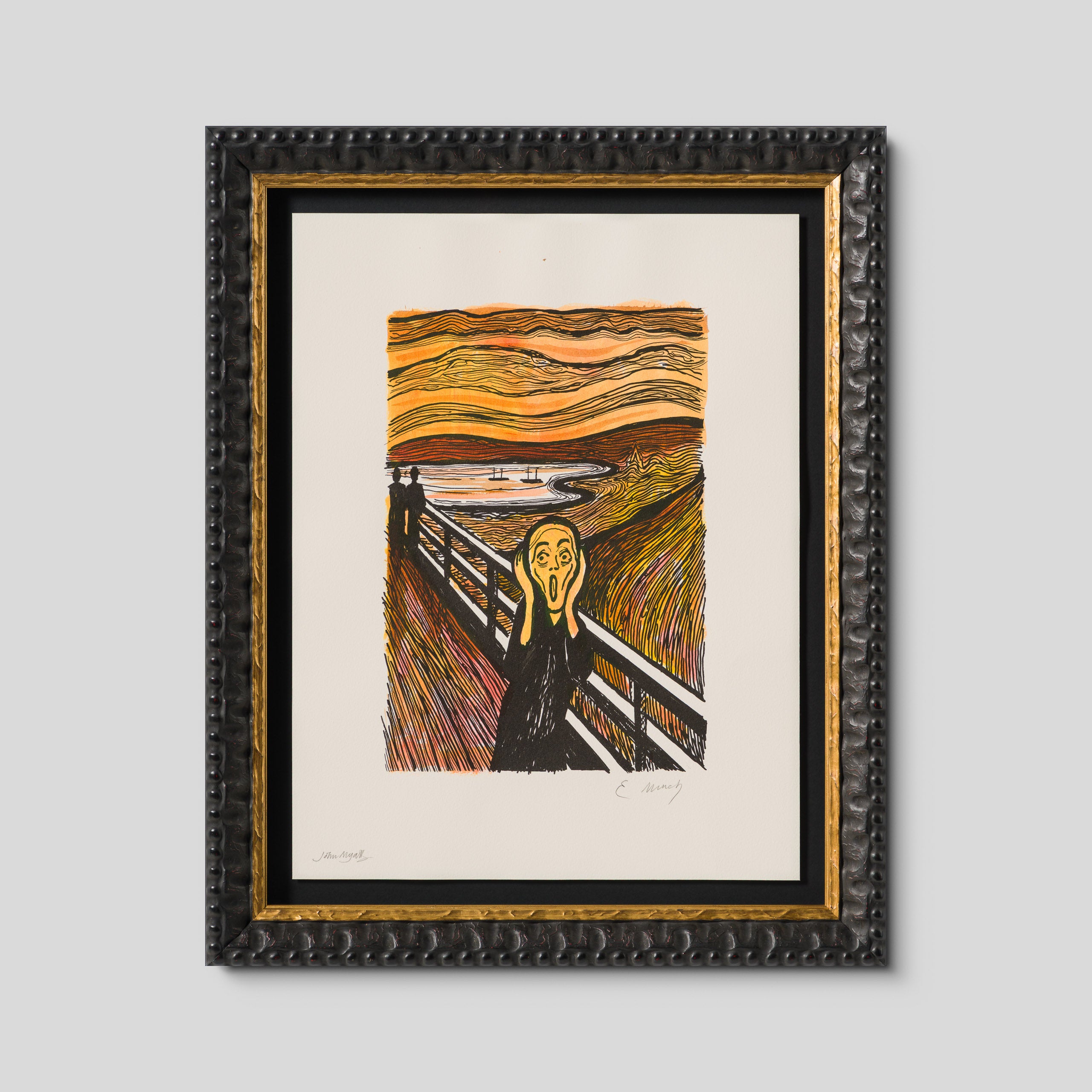 The Scream in the Style of Edvard Munch (1895) Unique XXVII